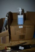 *Box of 250ml Bottles of Hand Wash, and a Box of Aluminium Brackets