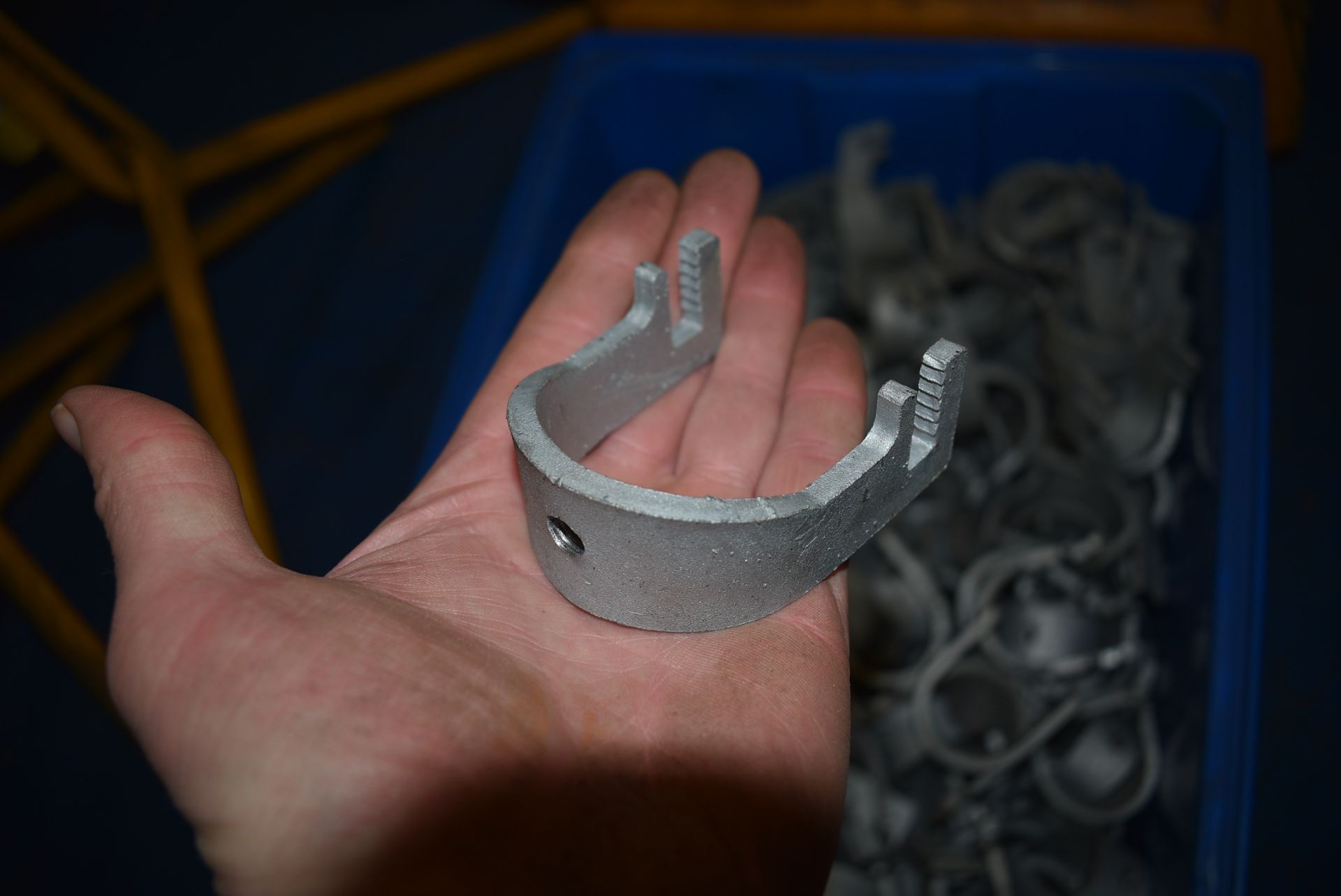 *Blue Tub of Pipe Clamps - Image 2 of 2