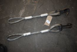 *Two 2ft 2-ton Cable Links with Hook and Eyes