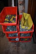 *Seven Lin Bis Containing Assorted Galvanised Washers, Nuts, Bolts, etc.