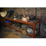 *Engineers Workbench Containing Floodlamps, Cutting Torches, Toolboxes, etc.