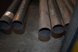 *Seven 75mm Tubular Steel Bars 7.5m long plus Offcuts etc. to include 4 stands/lengths of RSJ