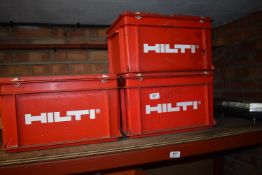 *Three Hilti Storage Boxes
