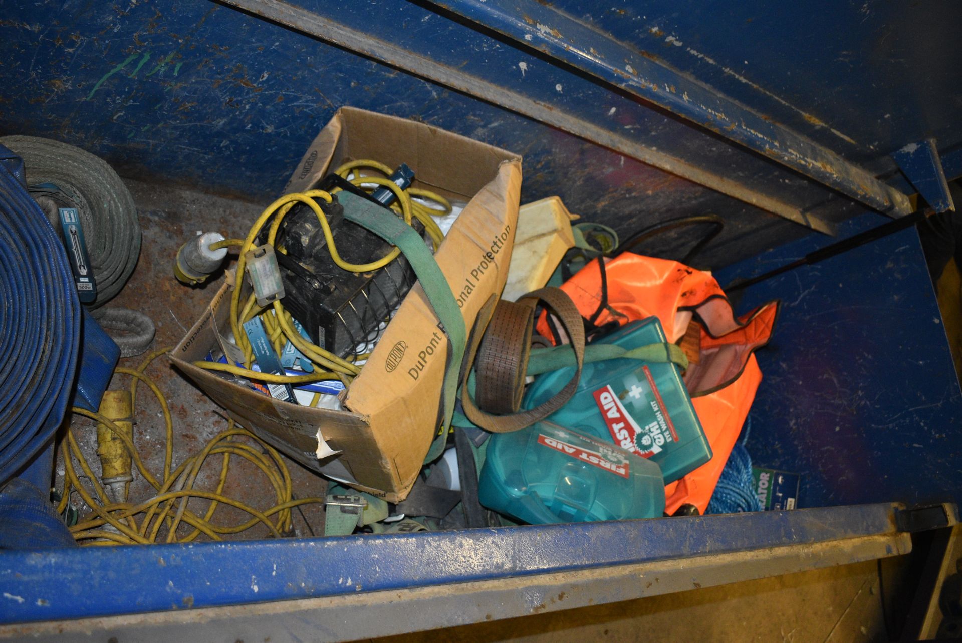 *Large Tool Storage Box Containing Delivery Hose, PPE, First Aid Kits, Respirator, etc. - Image 2 of 3