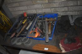 *Contents of Bench Including Various Hand Tool, etc.