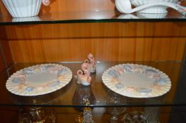 Fitz & Floyd Seahorse and Shell Two Platters and a