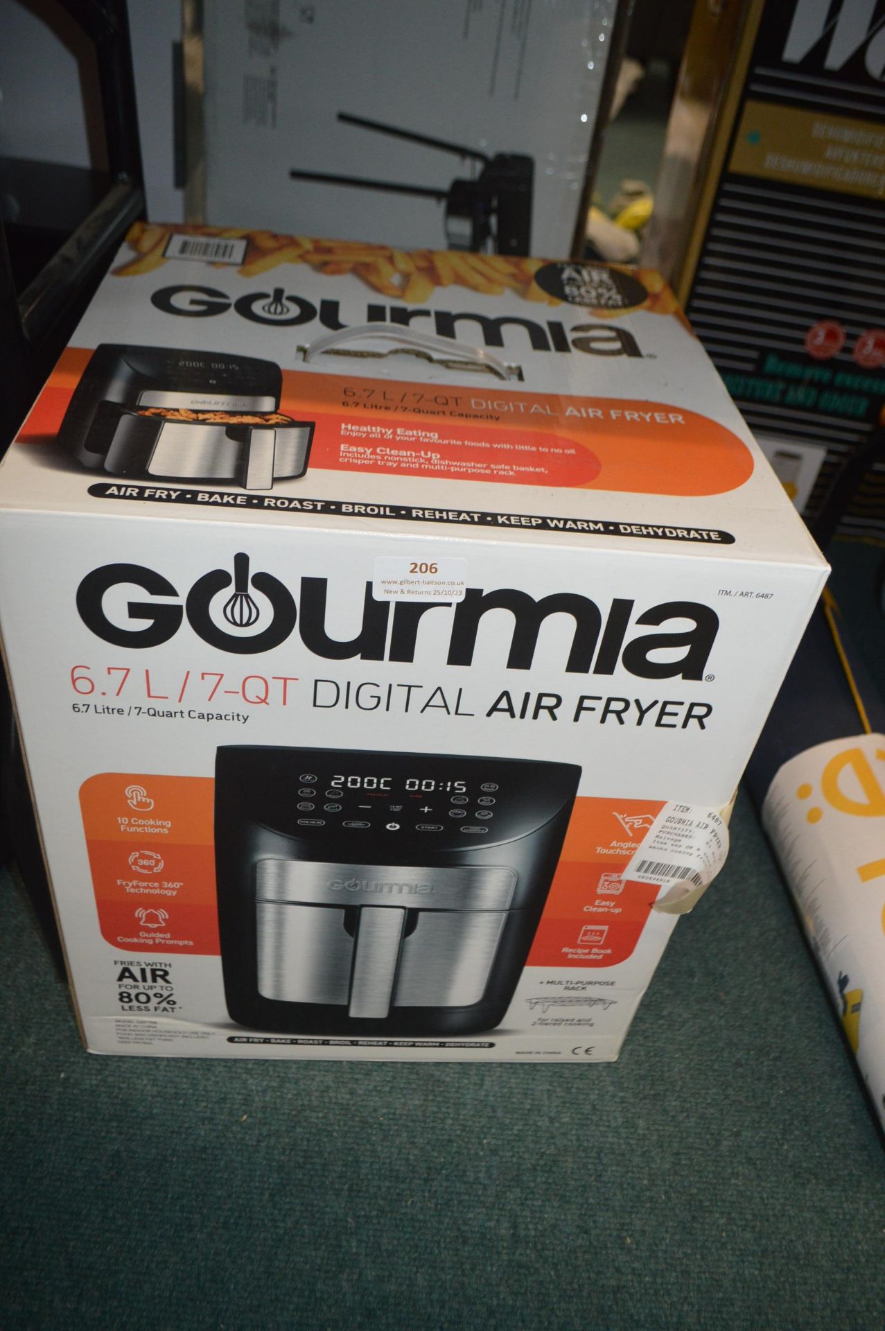 *Gourmia 6.7L Digital Air Fryer