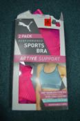 *Puma Sports Bras Size: M 2pk