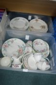 Two Boxes of Vintage Pottery Including Royal Doult