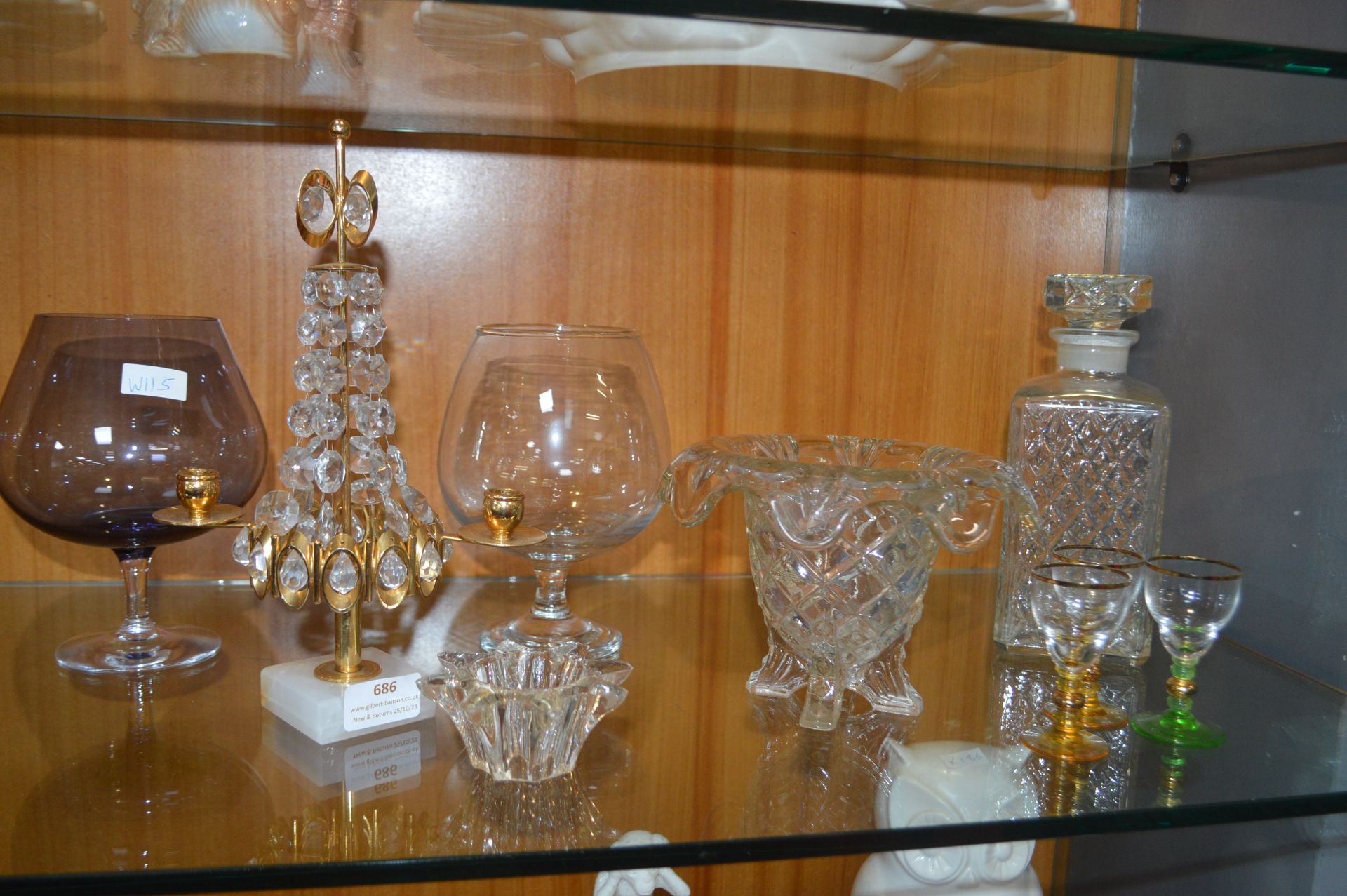 Decorative Glassware, Decanter, etc.