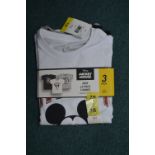 Three Disney Mickey Mouse Kid's T-Shirts Size: 7-8