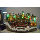 *Animated Christmas Village with Music and LED Lig