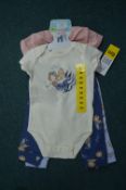 Pekkle 4pc Body Suit and Pants Sets Size: 6 months