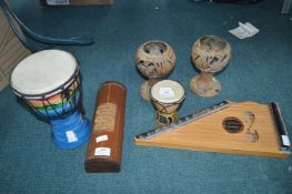 Musical Instruments and Ethic Carvings etc.