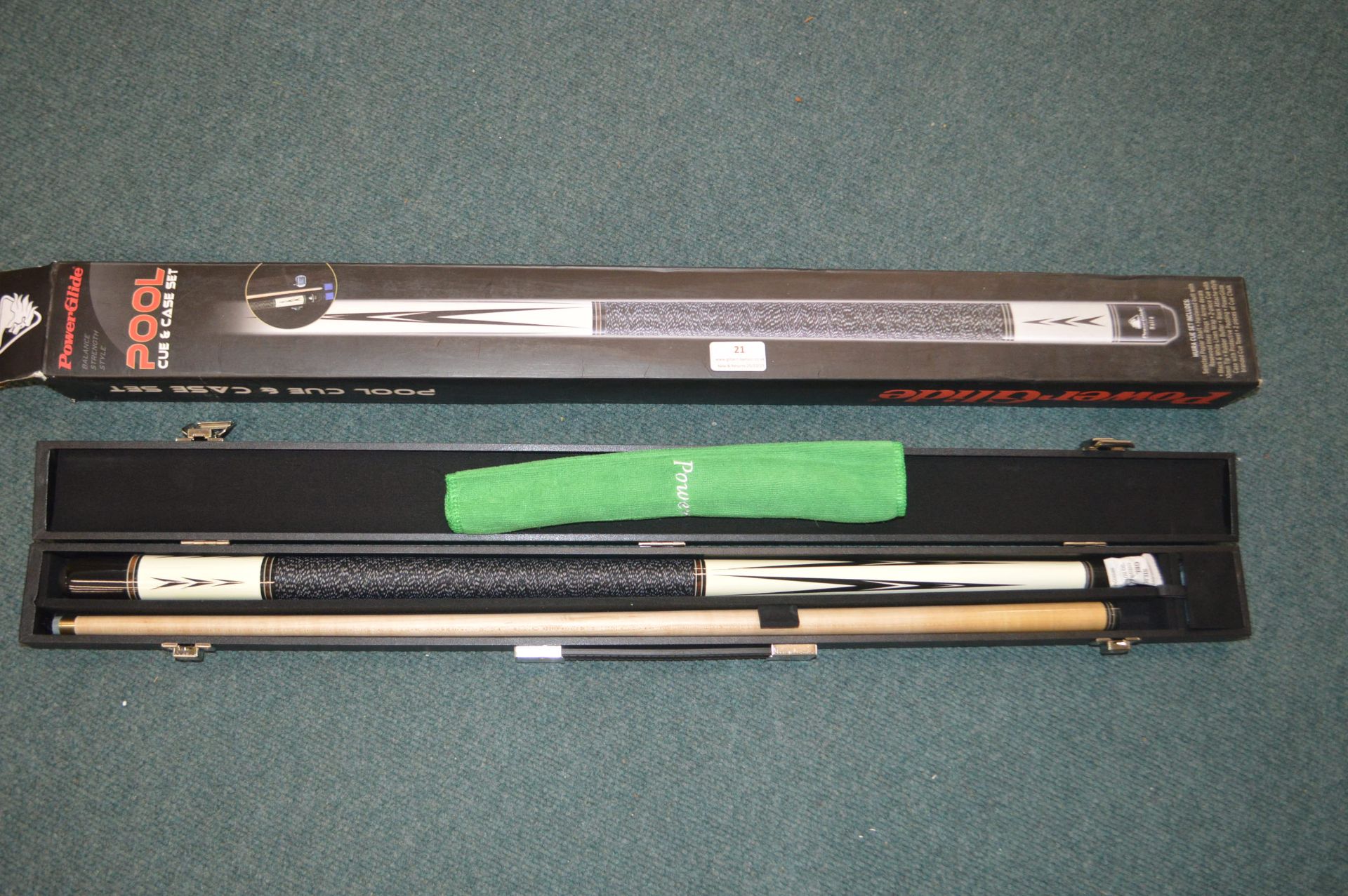 *Power Glade Pool Cue and Case Set