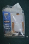 *Kirkland 6pk Men's Crewneck T-Shirts Size: L