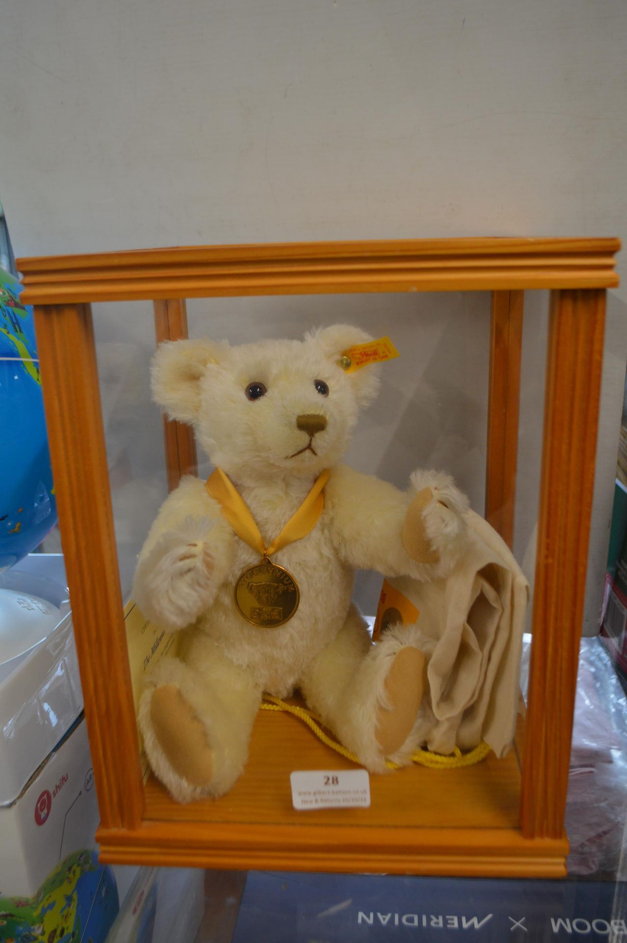 Steiff Millennium Bear with Display Case