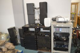 Stage PA and Audio Equipment Including Cloud Z4 Fo