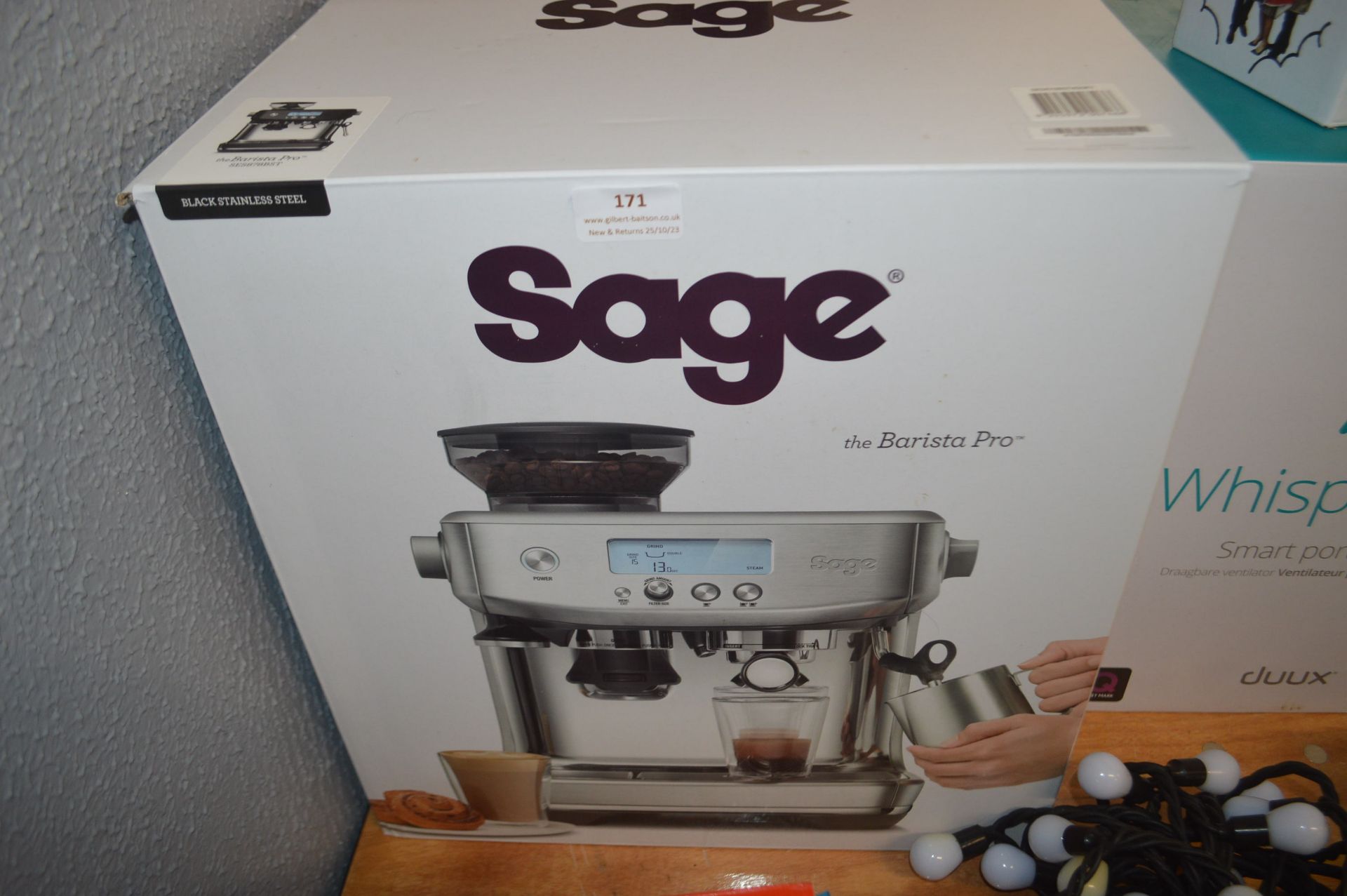 *Sage Barista Pro Bean-to-Cup Coffee machine