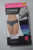 *Betsy Johnson 5pk Cotton Hipsters Size: S