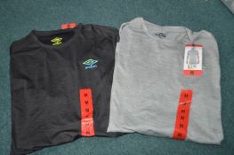 *Two Umbro Men's T-Shirts Size: M