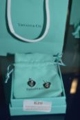 Tiffany 925 Sterling Silver Heart Ear Studs