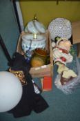 Assorted Household Item Including Vases, Lamps, et