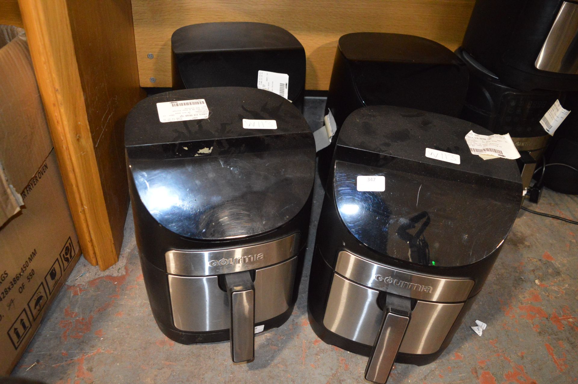 Four Gourmia Air Fryers