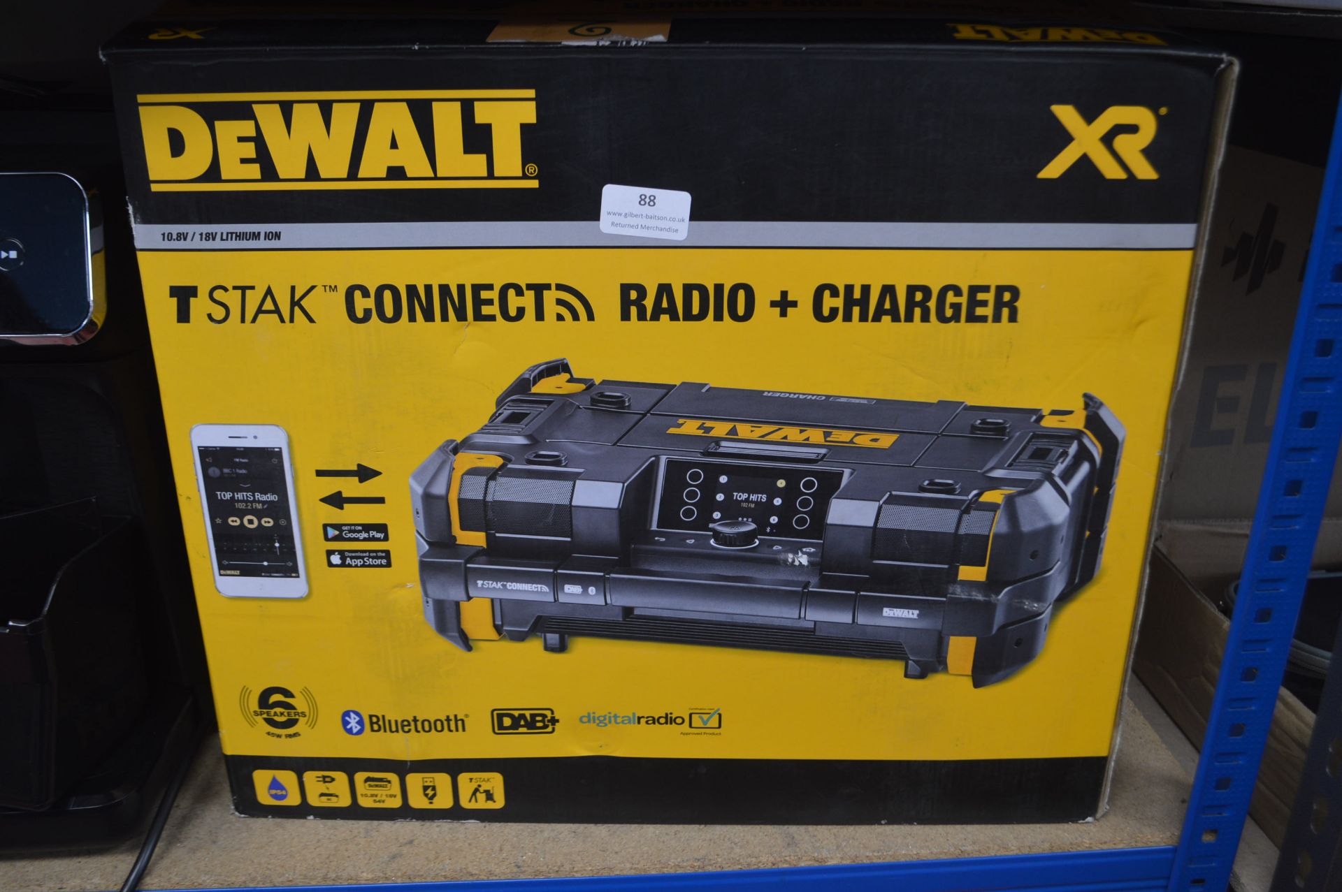 *Dewalt T-Stak Connect Bluetooth radio and Charger