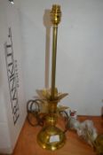 *Brass Pineapple Table Lamp Base