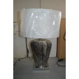 *Dar Mercury Table Lamp with White Shade