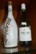 Vina Sol White Wine and Lambrini Blanc