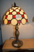 *Tiffany Style Leaded Glass Table Lamp