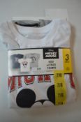 Three Mickey Mouse Kid's T-Shirts Size: 7-8 years
