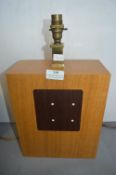 *Rochamp Inlaid Wooden Table Lamp Base