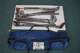 GoFlex Caddy Bag and Set of Ladies Club Irons in U