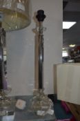 *Chrome & Acrylic Table Lamp Base