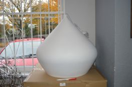 iLite White Metal Pendant Lamp 50cm