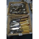 Two Baskets of Cutlery