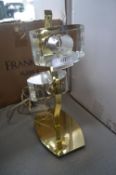 *Frank Lite Alfa Polished Brass Table Lamp with Cr