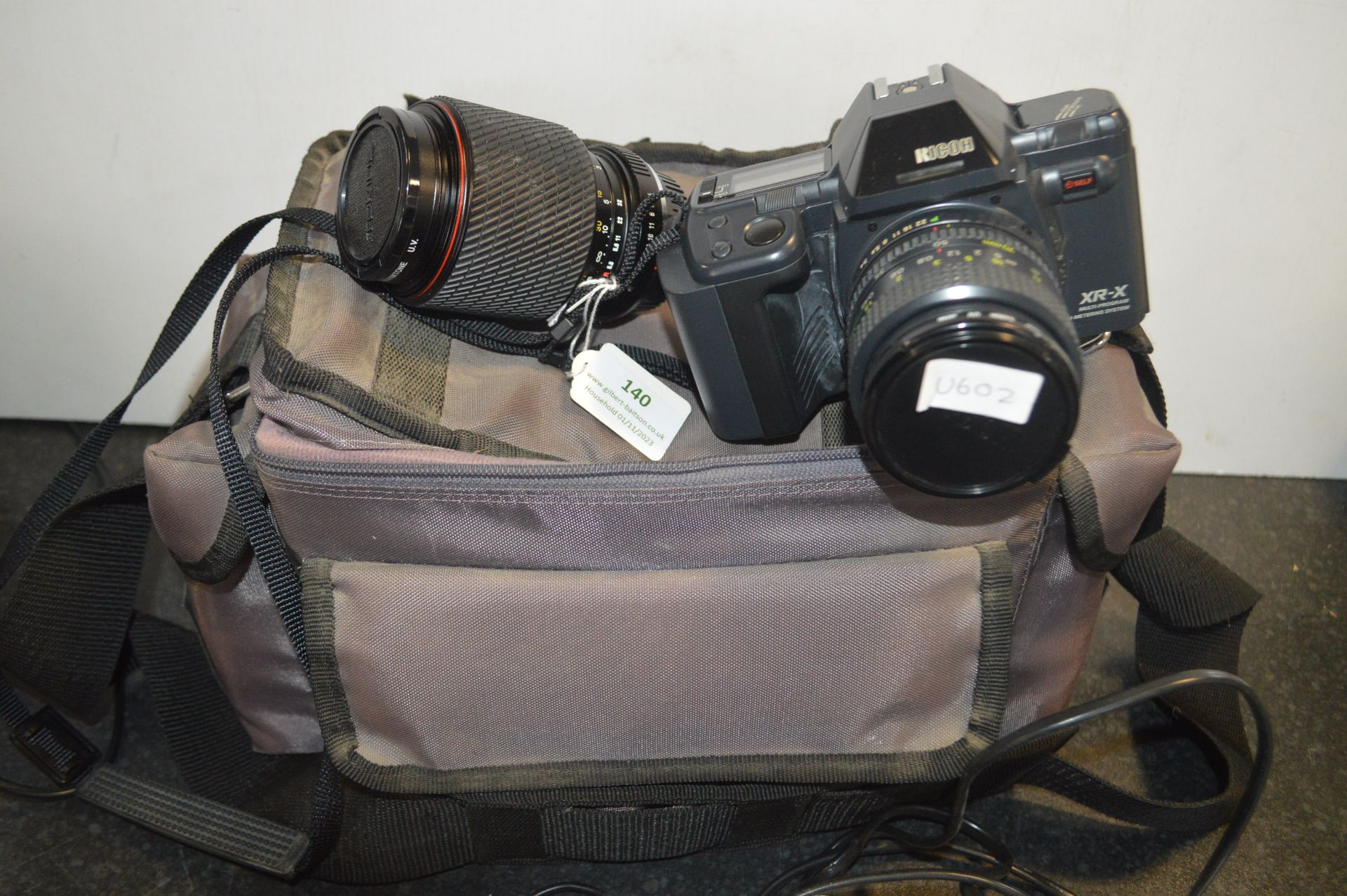 Ricoh XRX Film Camera with Tokina Lens, and Camera