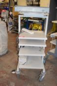 * Mobile 5 tier equipment trolley