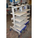 * Mobile 5 tier equipment trolley with isolating transformer, 240v