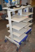 * Mobile 5 tier equipment trolley with isolating transformer, 240v