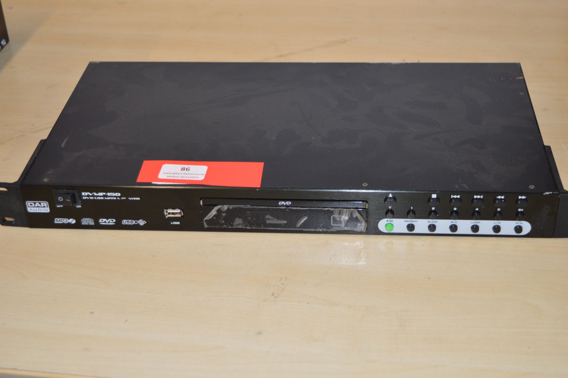 * DAP Audio DVMP150 DVD-USB media player