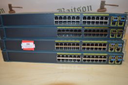 * 4x Cisco Systems 2960 Plus network switches