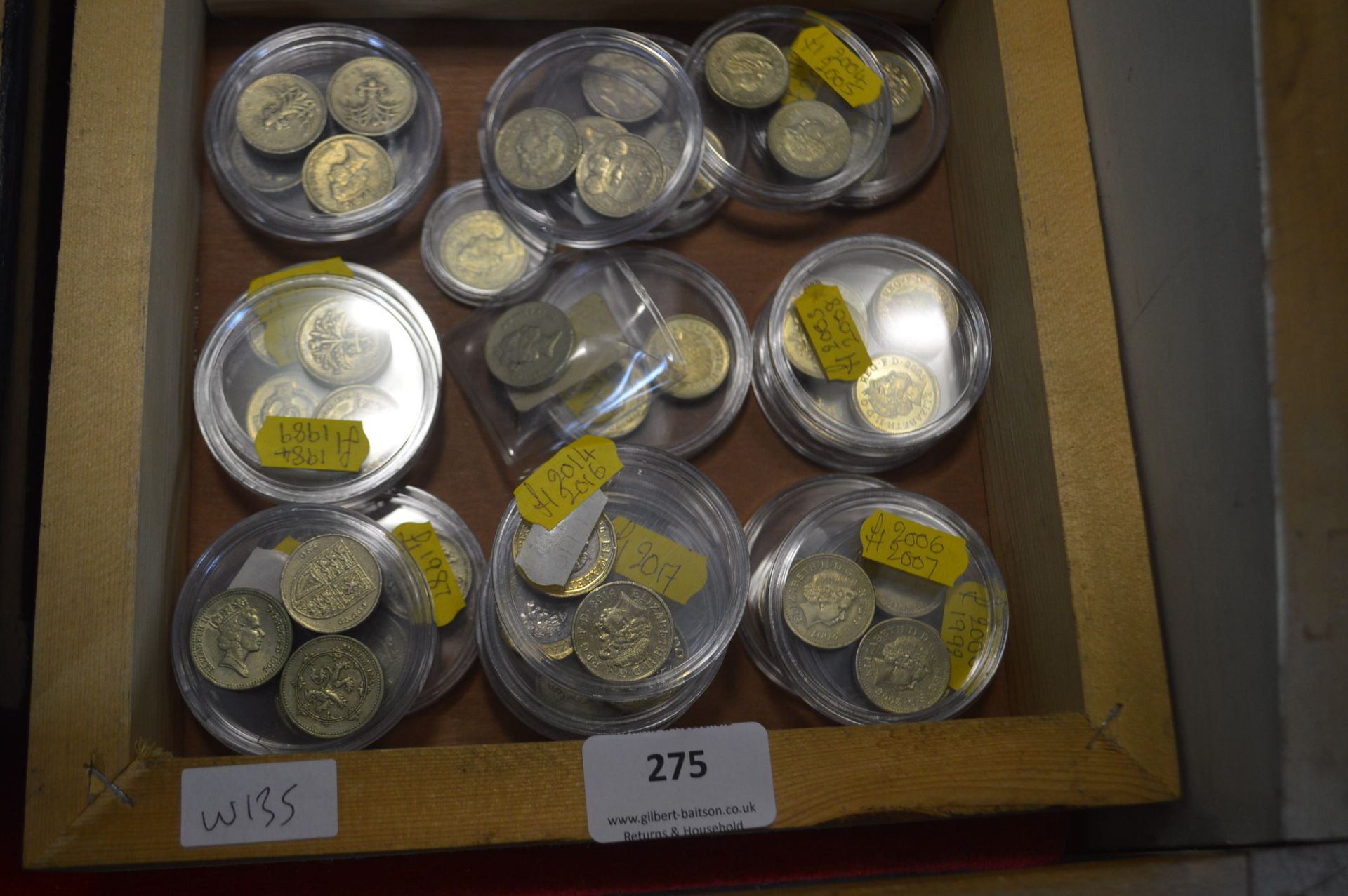 Collection of UK Current and Deleted £1 Coins