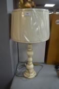 *Dar Lighting Alpine Table Lamp in Cream & Gold wi