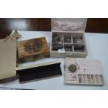 Jewellery Box and Costume Jewellery plus Wooden Ca