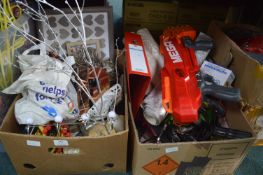 Two Boxes of Household Goods, Decorative Items, Wa